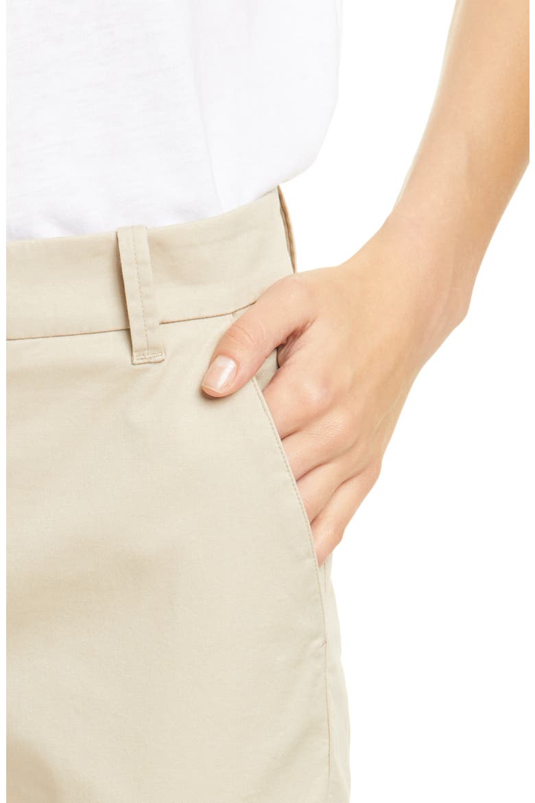 Coin Pocket Stretch Cotton Chino Pants, Alternate, color, LATTE