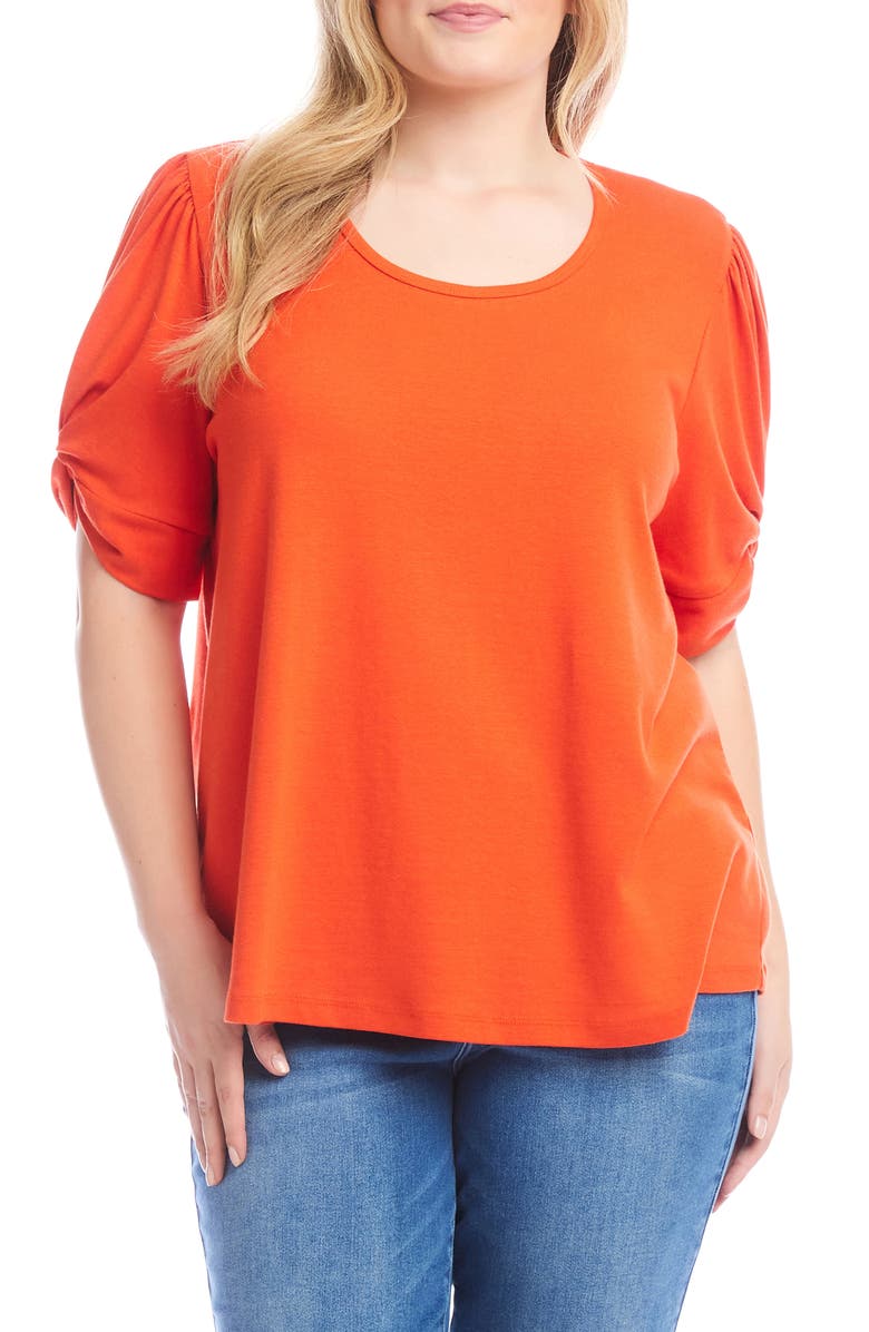Karen Kane Twist Sleeve Top, Main, color, 