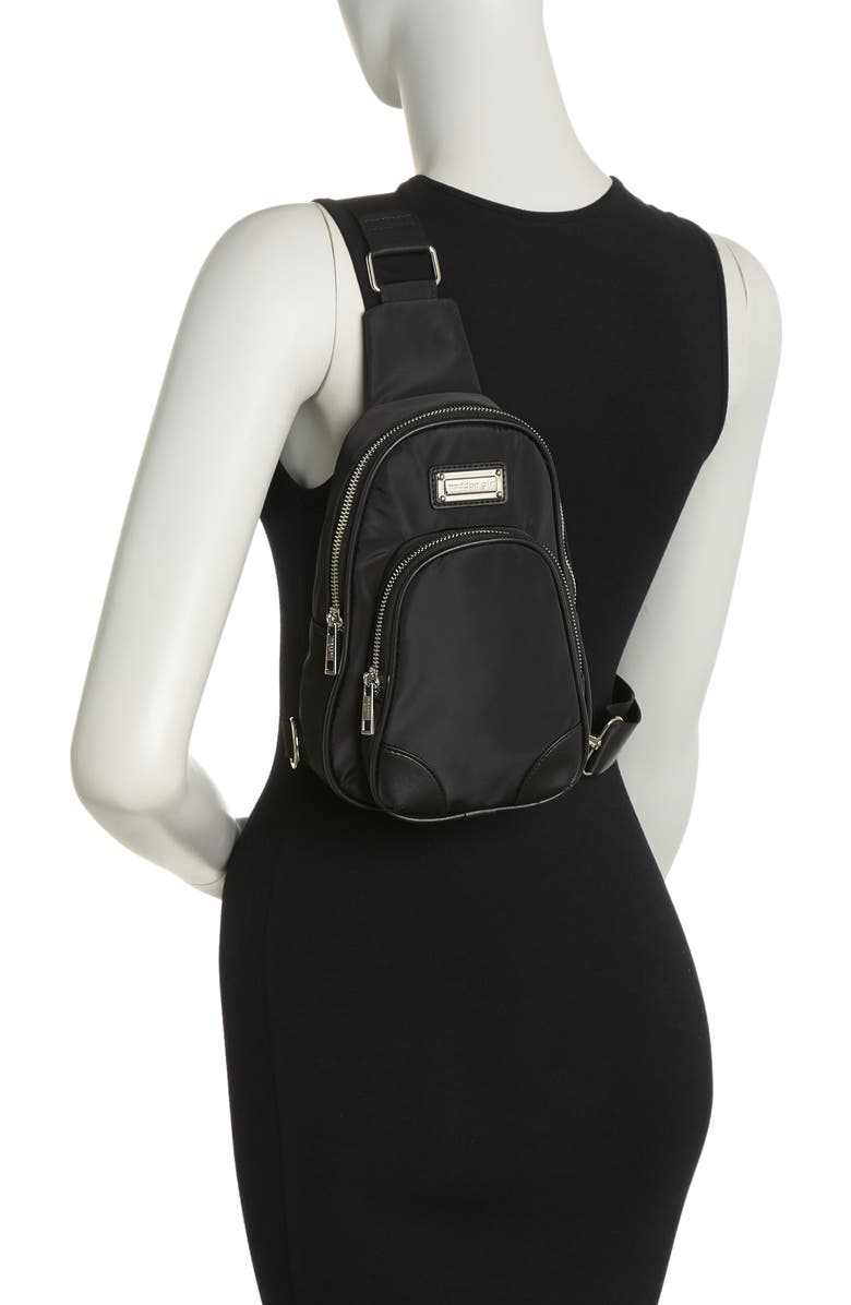 Madden Girl Recycled Polyester Sling Bag, Alternate, color,