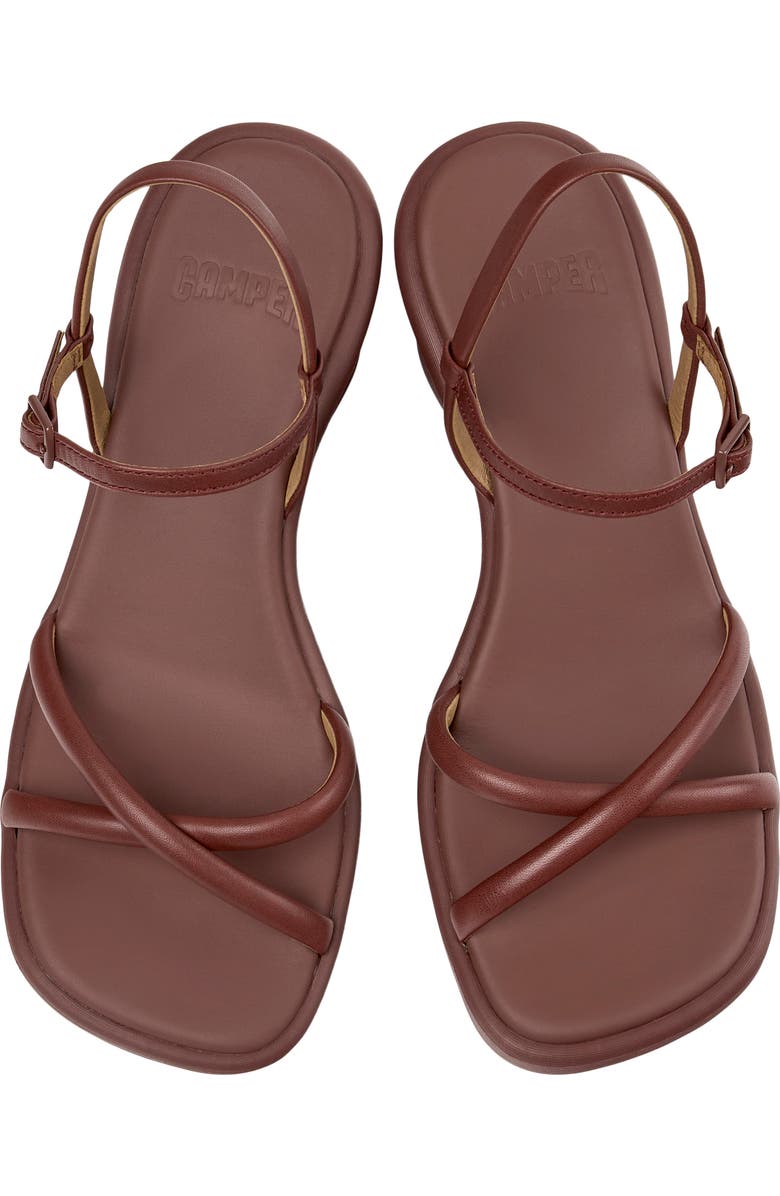 Camper Louise Wedge Sandal, Alternate, color, Burgundy