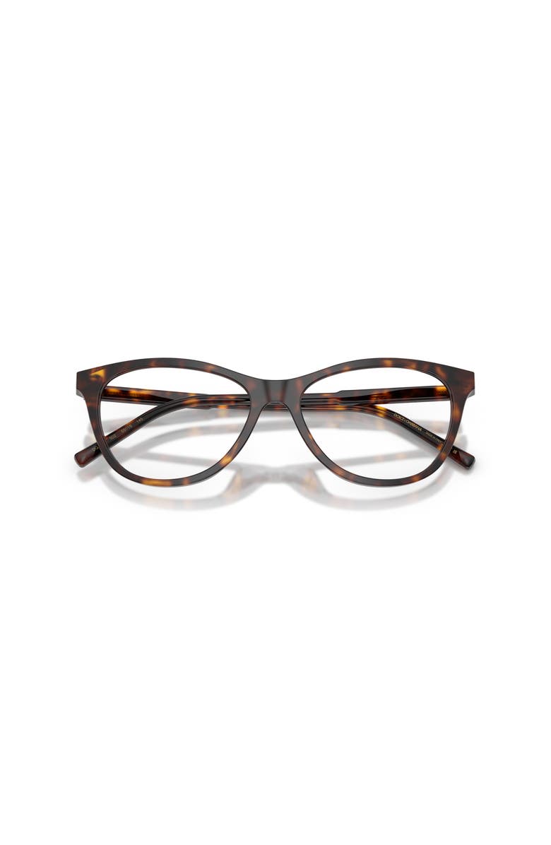 Dolce&Gabbana 53mm Cat Eye optical glasses, Alternate, color, Tortoise