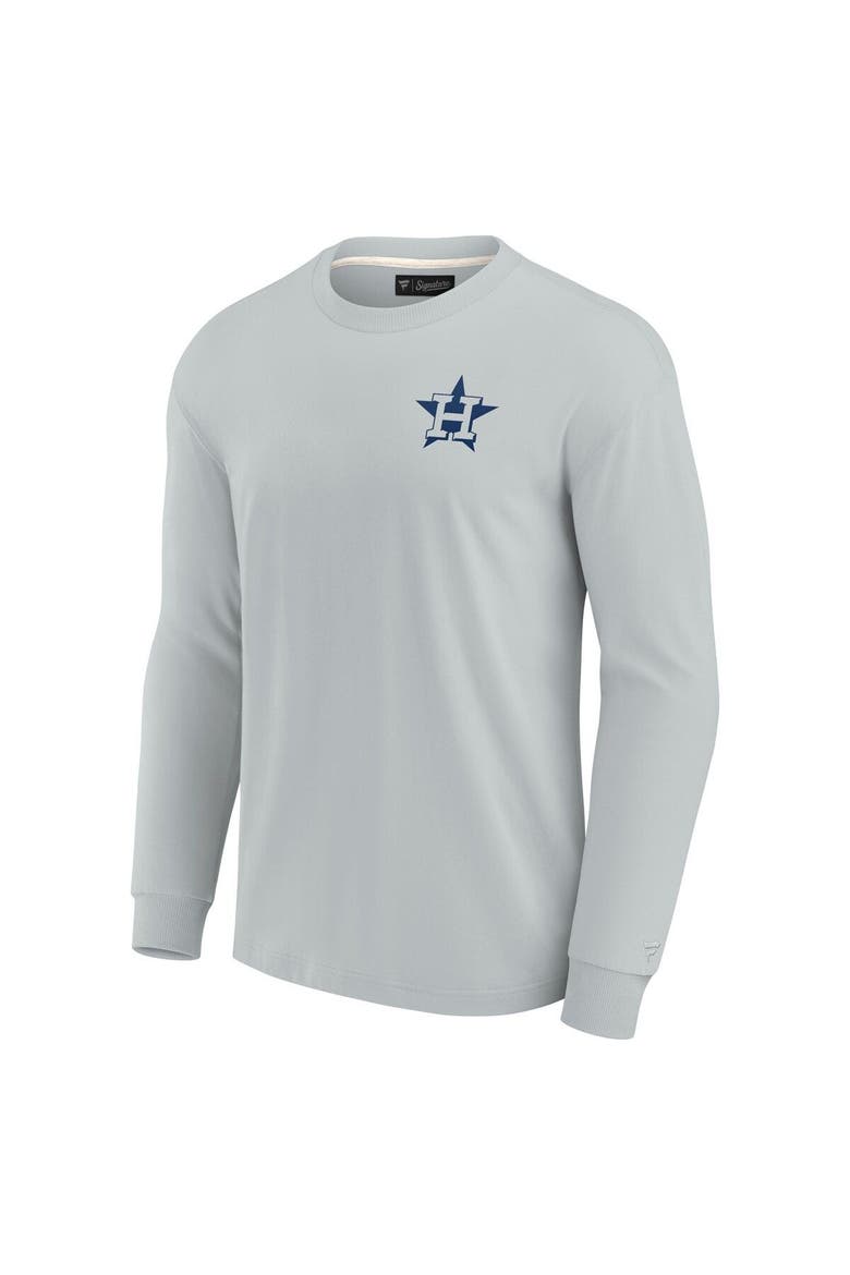 Unisex Fanatics Signature Gray Houston Astros Elements Super Soft Long Sleeve T-Shirt, Alternate, color, Gray