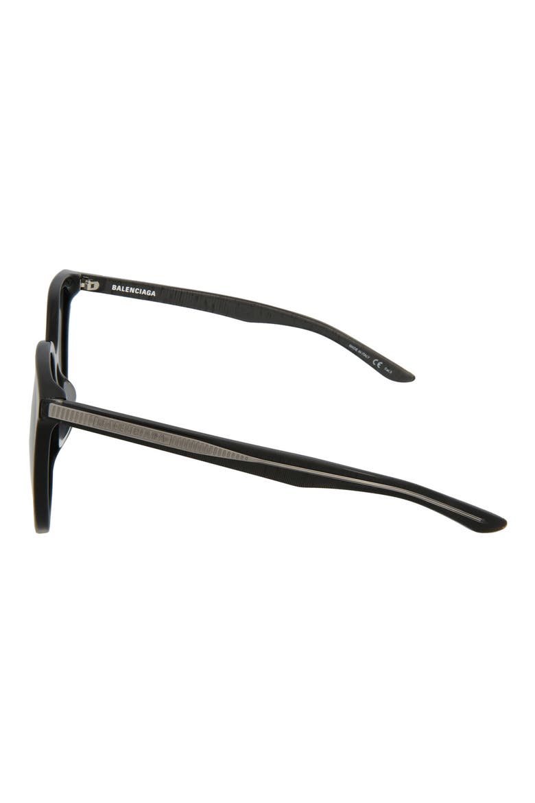 56mm Square Sunglasses, Alternate, color, GREY GREY SILVER