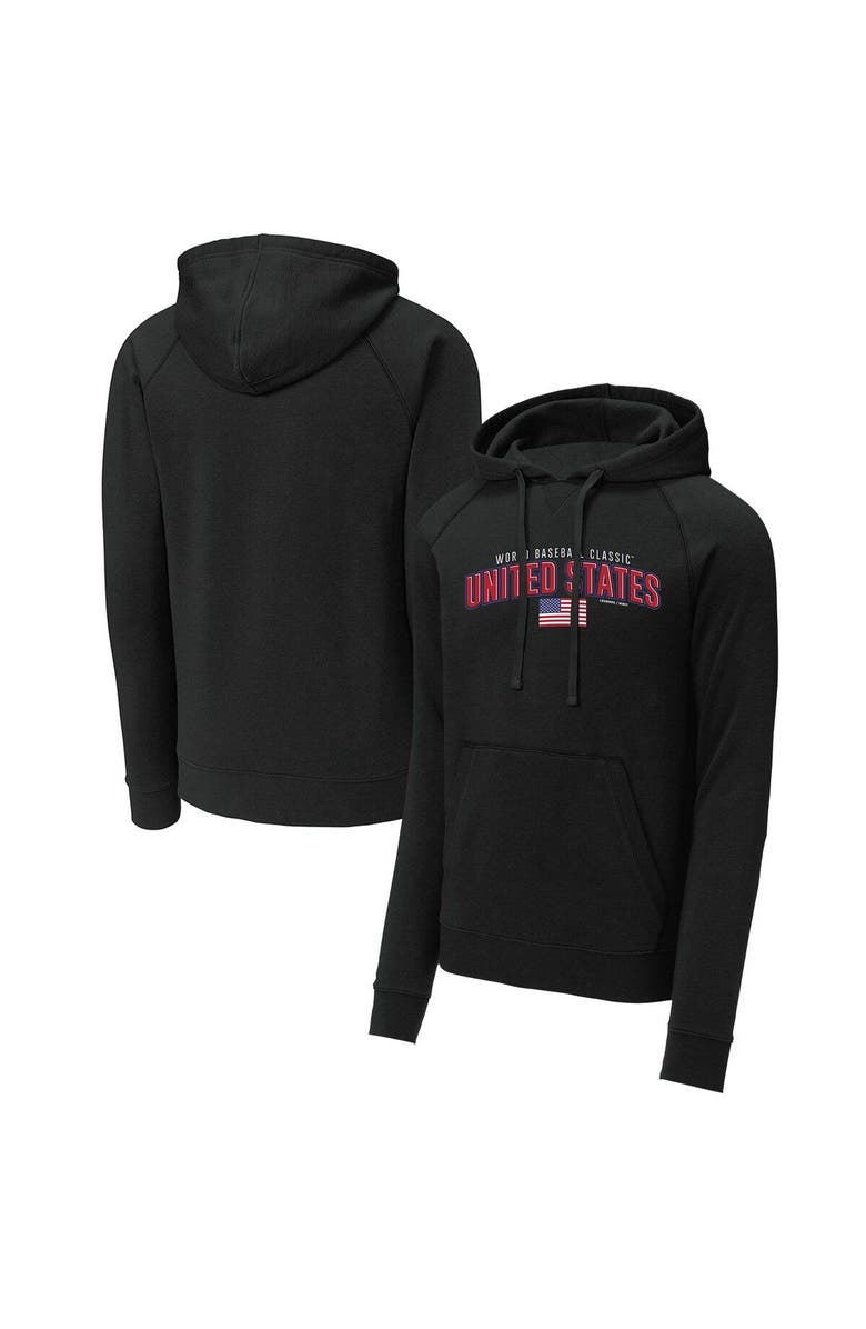 Legends Merchandise Men's LEGENDS Black USA Baseball 2023 World Baseball Classic Country Pride Pullover Hoodie, Main, color, 