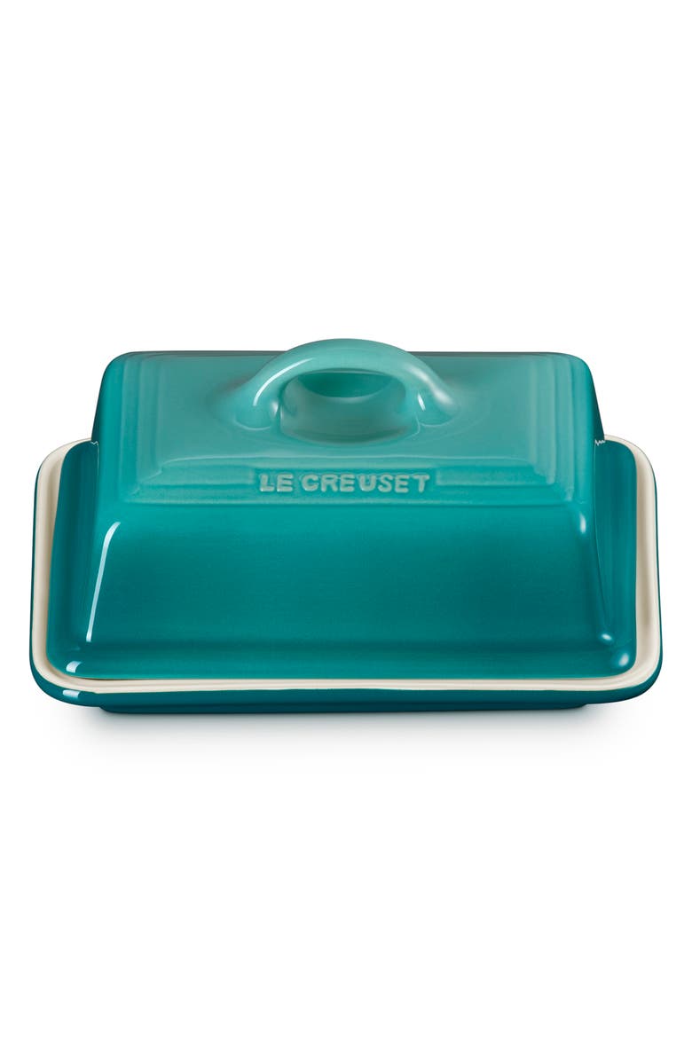 Le Creuset Heritage Butter Dish, Alternate, color, Riviera
