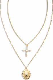 Electric Picks xSarah & Hollie Passport Necklace Set of 2