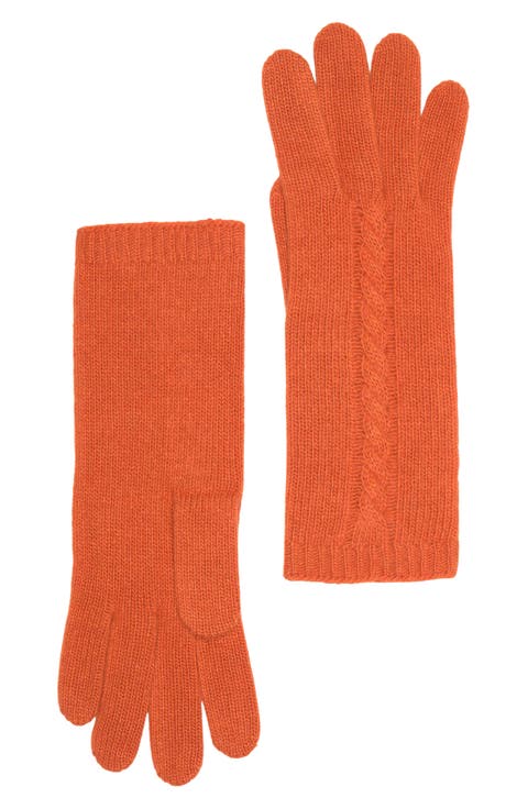 Cable Knit Cashmere Gloves