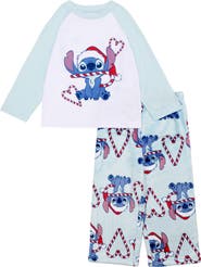 AME Kids' x Disney® Stitch Holiday Butter Long Pajamas