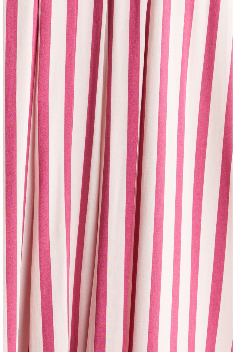Anniversary Stripe Long Sleeve & Short Pajamas, Alternate, color, MULBERRY/ PINK STRIPE