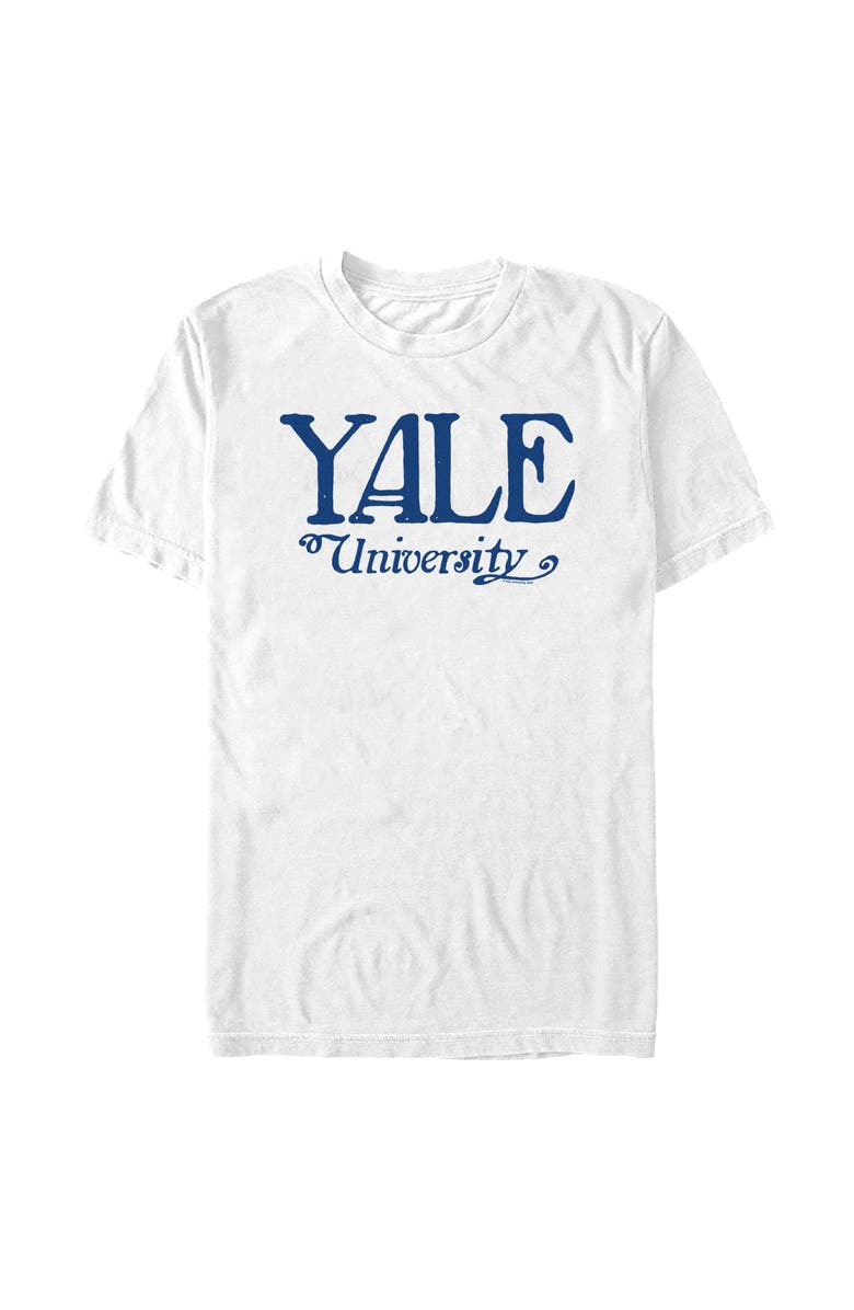 Yale University Men's Yale University Collegiate School Graphic T-Shirt, Main, color, White