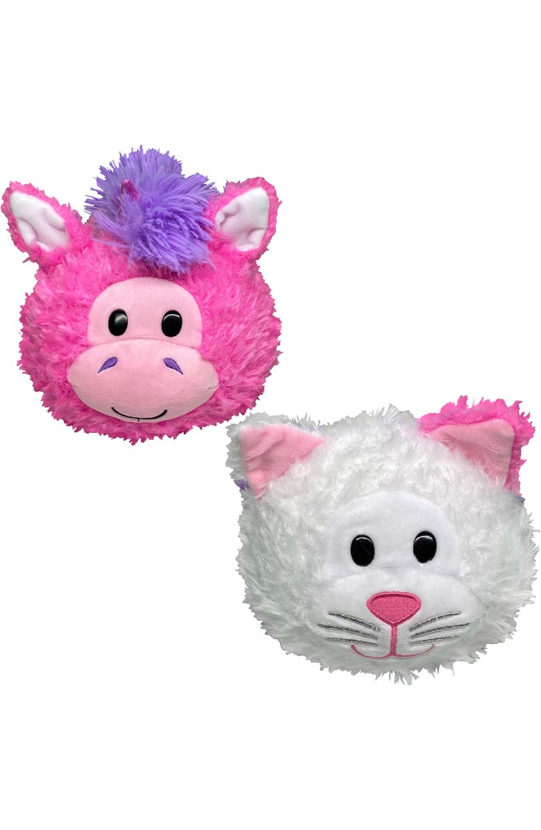 FlipaZoo Magic Tails Pink Unicorn To White Cat 2 In 1 Animal Plush, Alternate, color, Multicolored