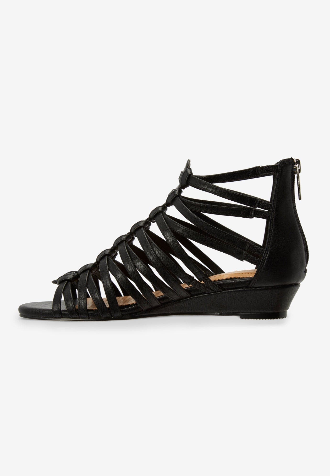 The Helen Sandal, Alternate, color, BLACK