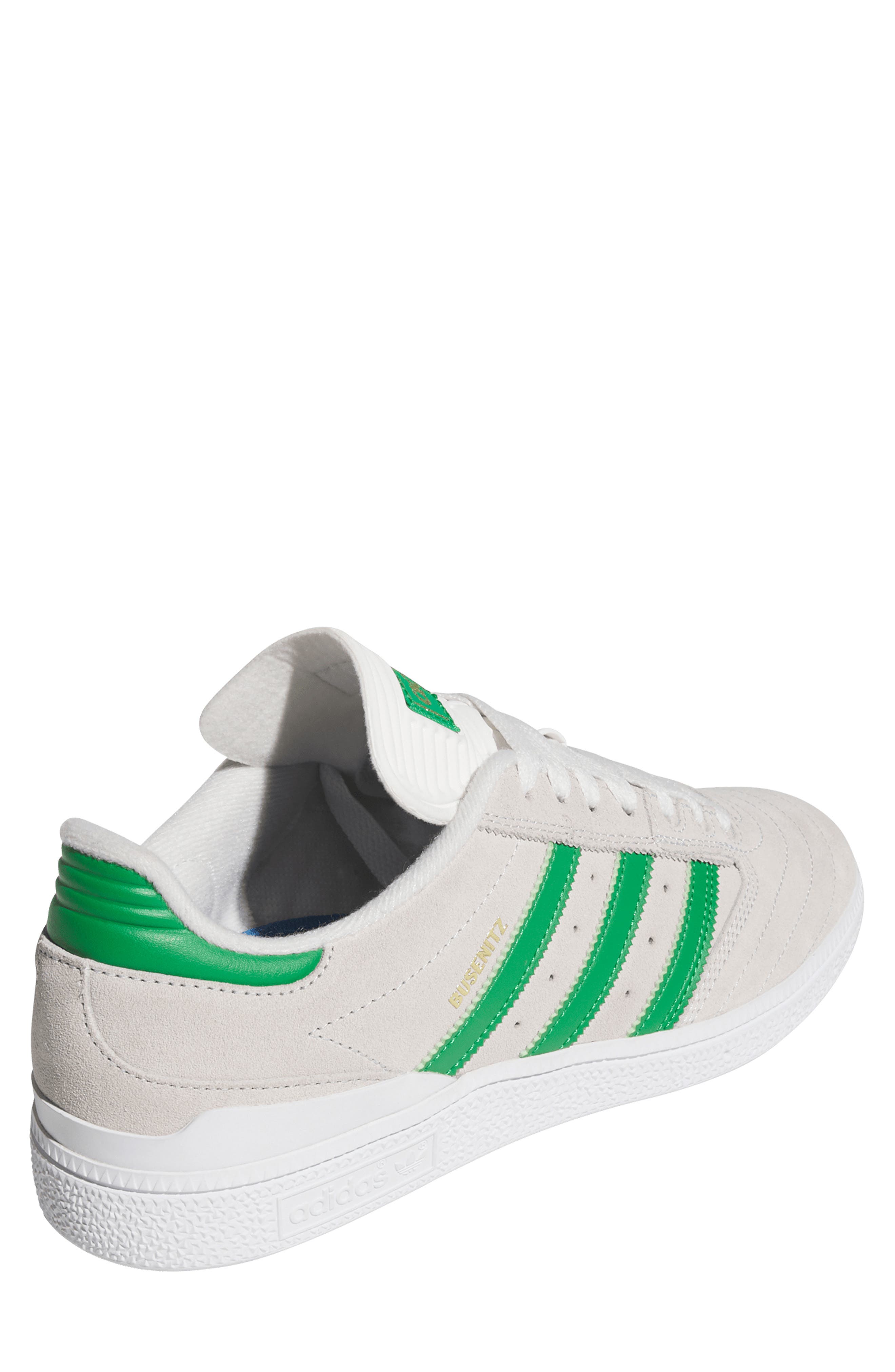adidas Busenitz Skate Sneaker, Alternate, color, Crystal White/ Gold Metallic