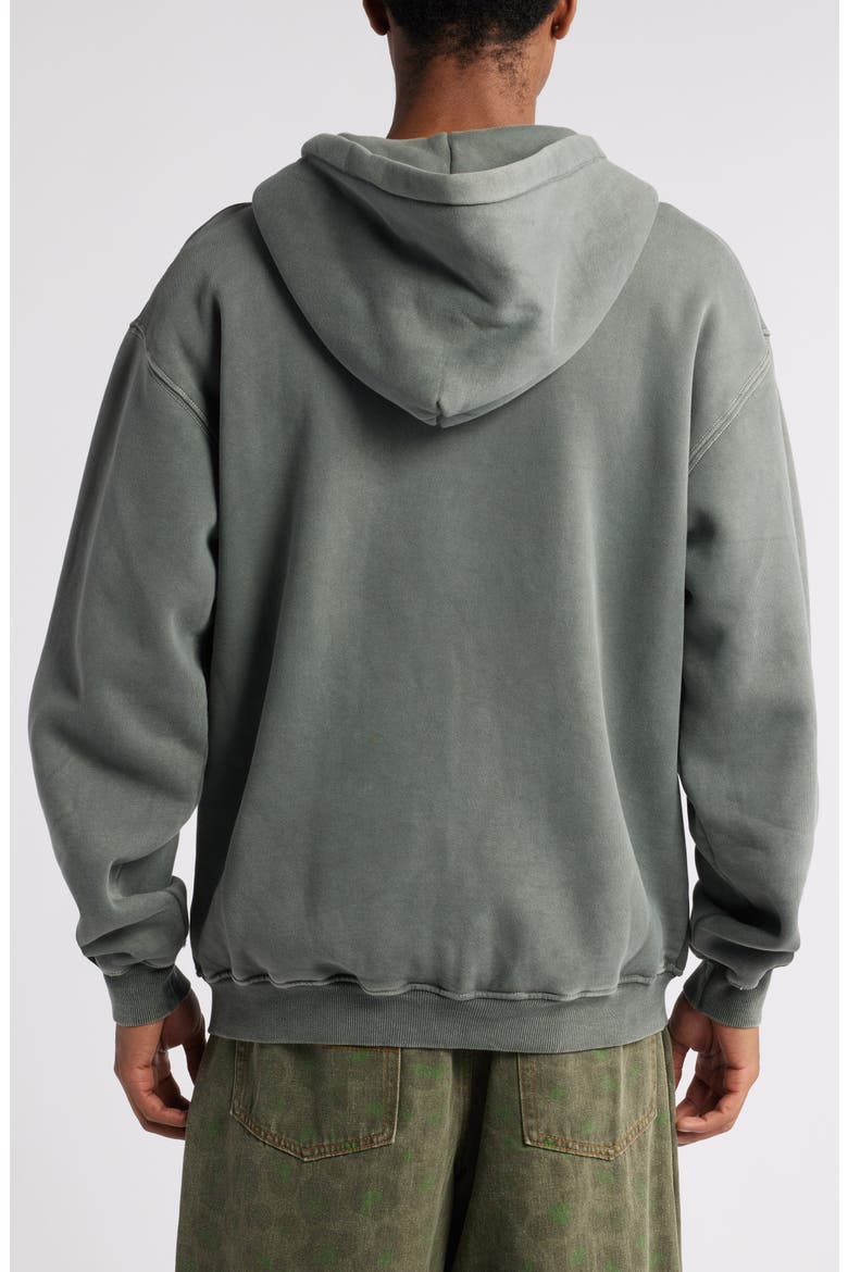 Breakdown Zip Hoode, Alternate, color, WASHED BLACK
