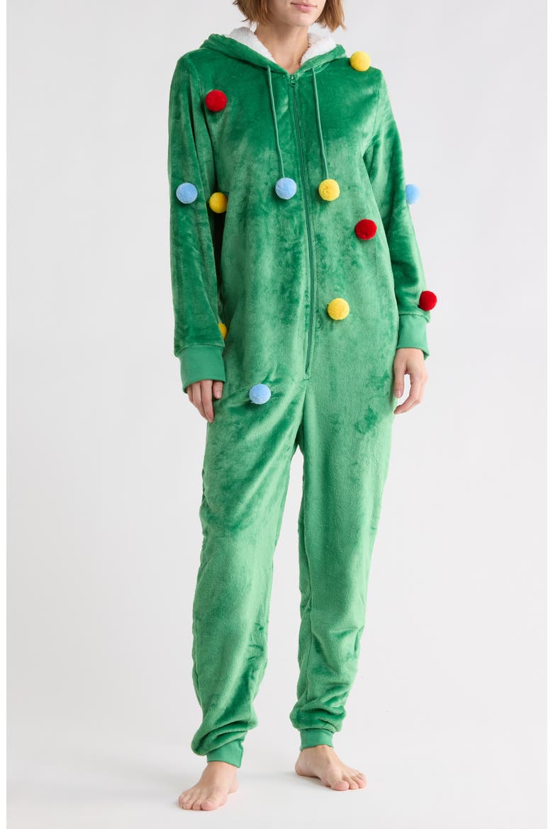 Christmas Tree Onesie, Main, color, SOLID LEPRECHAUN