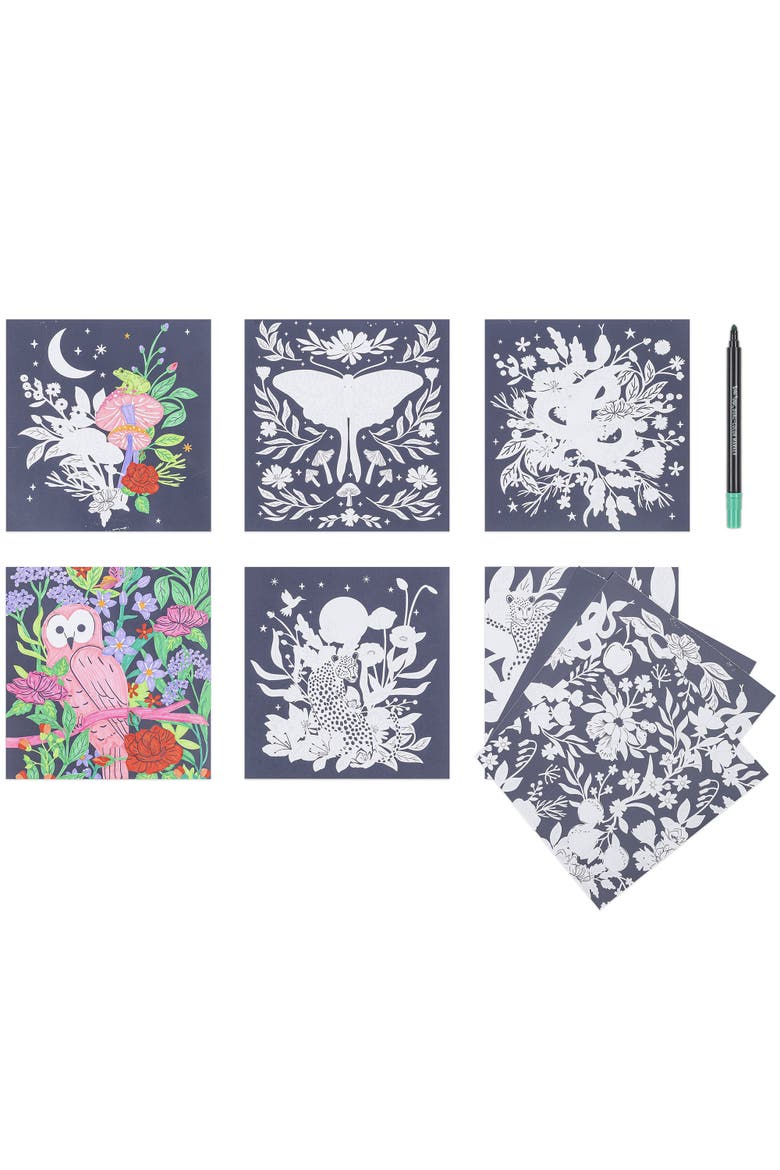 Marker Color by Number Kit Whimsical Botanicals, Alternate, color, Multicolored