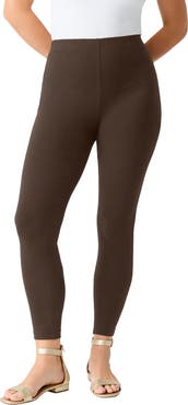 Roaman's Plus Size Essential Stretch Ankle Length Pull On Legging