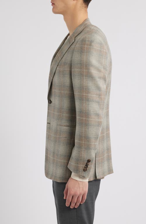 Canali Siena Regular Fit Plaid Cashmere Sport Coat