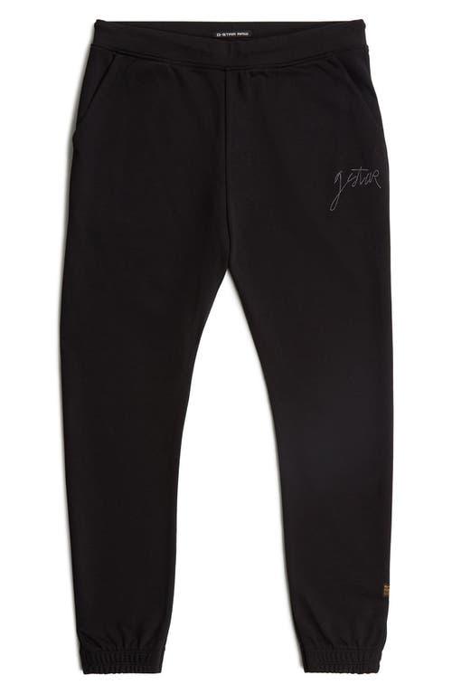 G-star Script Sweatpants In Black