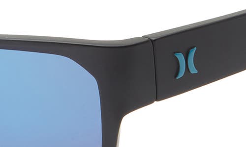 Hurley 64mm Mod Wrap Polarized Sunglasses In Gray