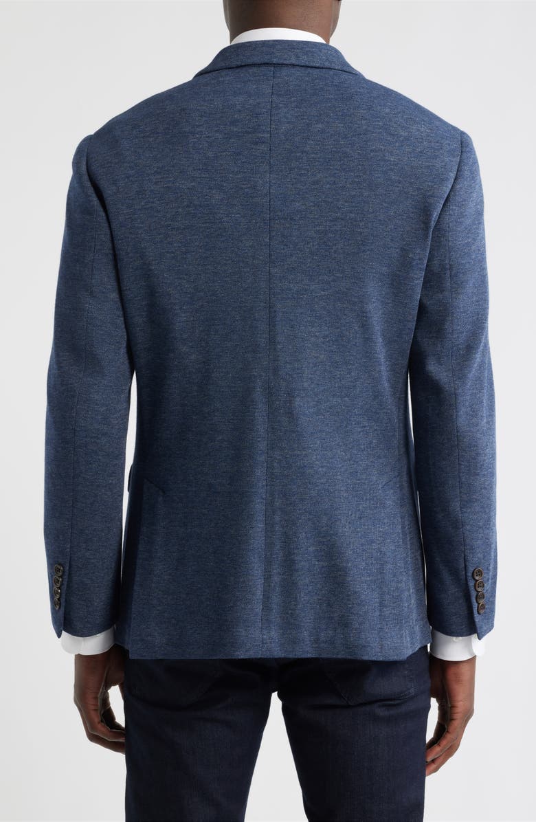 Bonobos Jetsetter Trim Fit Stretch Wool Sport Coat, Alternate, color, Navy With Flaps