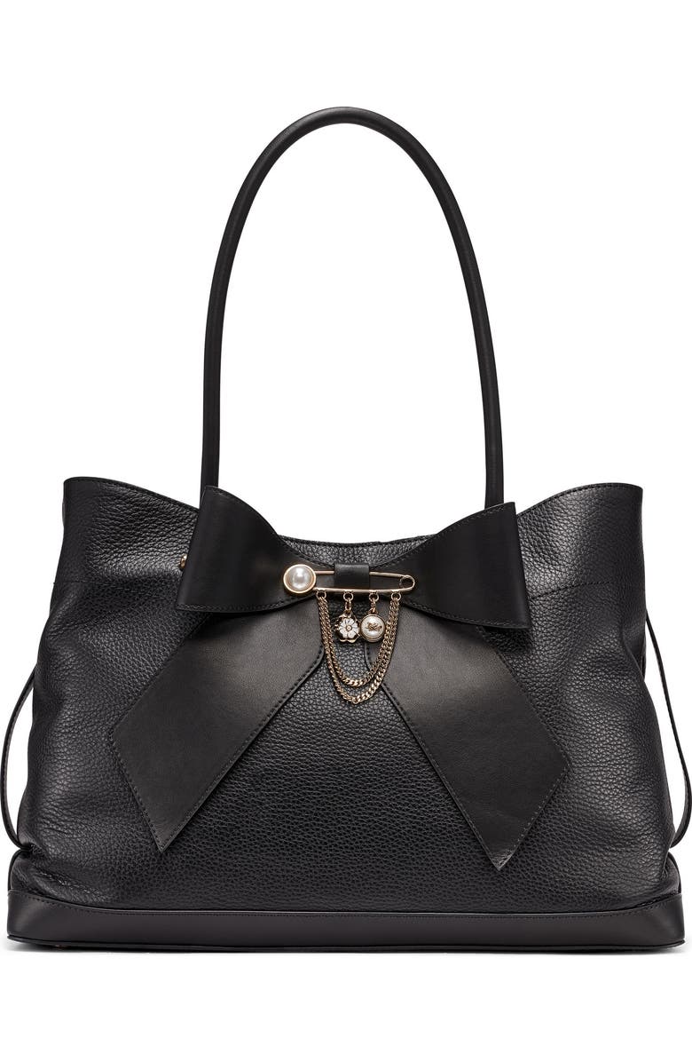 KARL LAGERFELD PARIS Gisele Tote, Main, color, Black