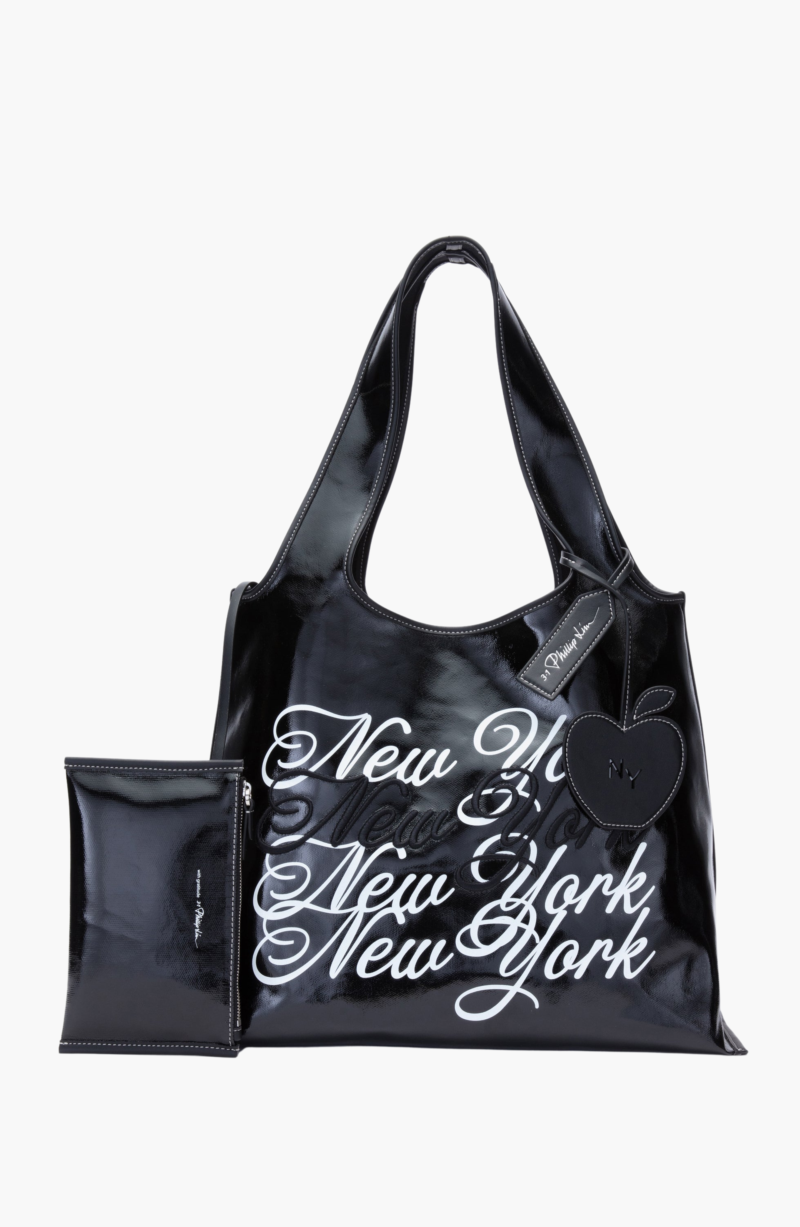 3.1 Phillip Lim We Are NY Market Tote Bag, Alternate, color, Black