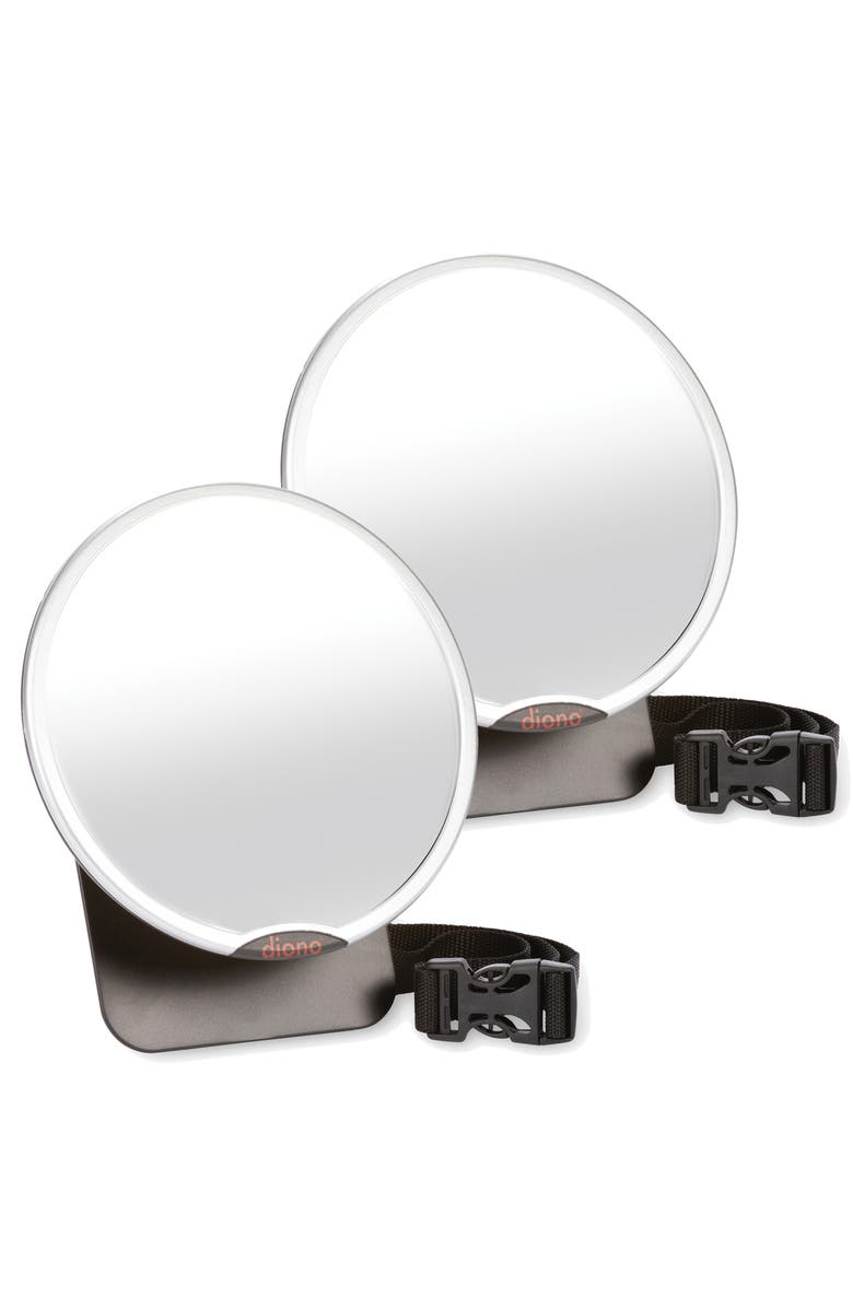Diono Set of 2 Easy View Adjustable Back Seat Mirrors, Main, color, 