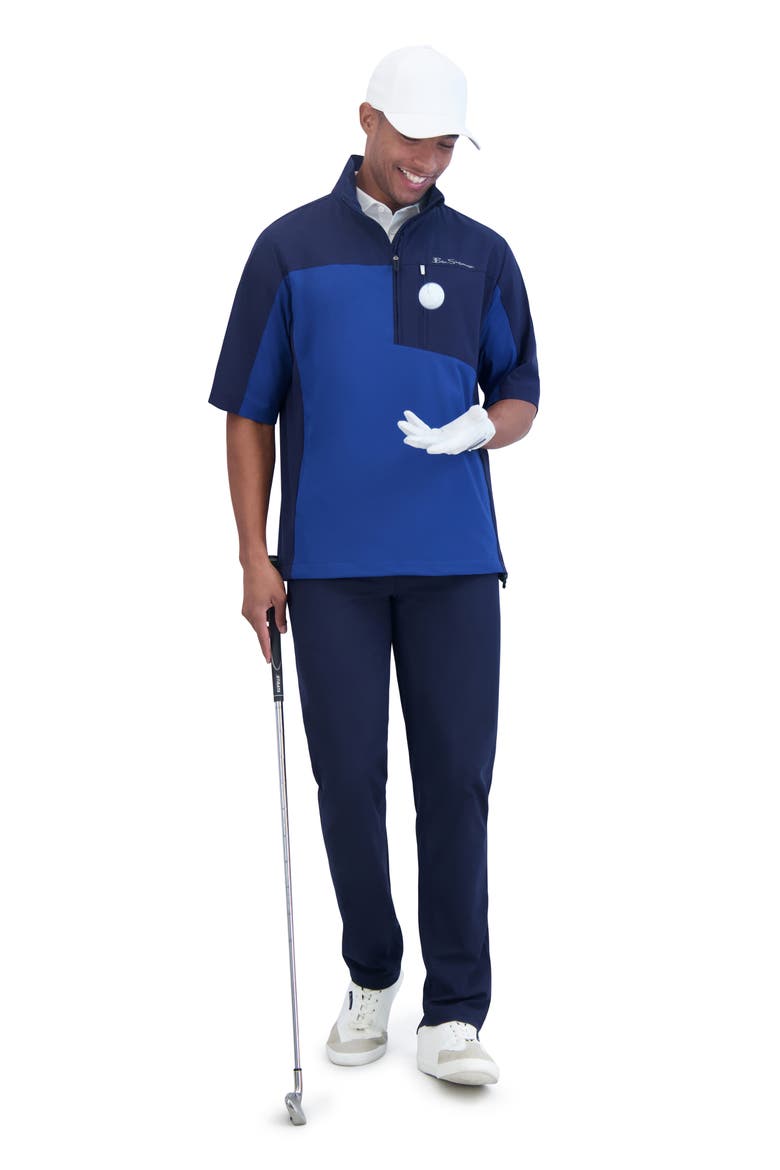 Water Repellent Golf Top, Alternate, color, NAVY