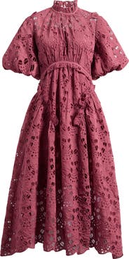 AllSaints Odette Eyelet Embroidered Dress