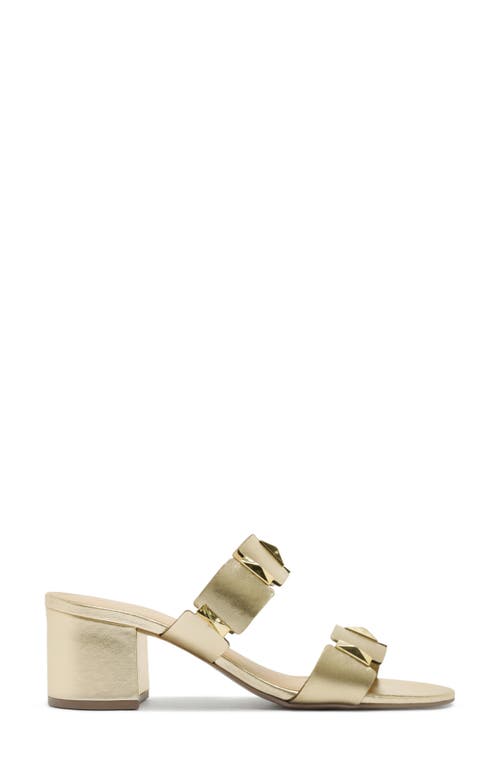 Arezzo Lyra Mid Slide Sandal In Silver