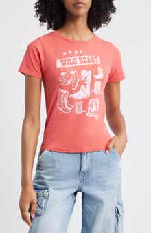 GOLDEN HOUR Wild Heart Cotton Graphic T-Shirt