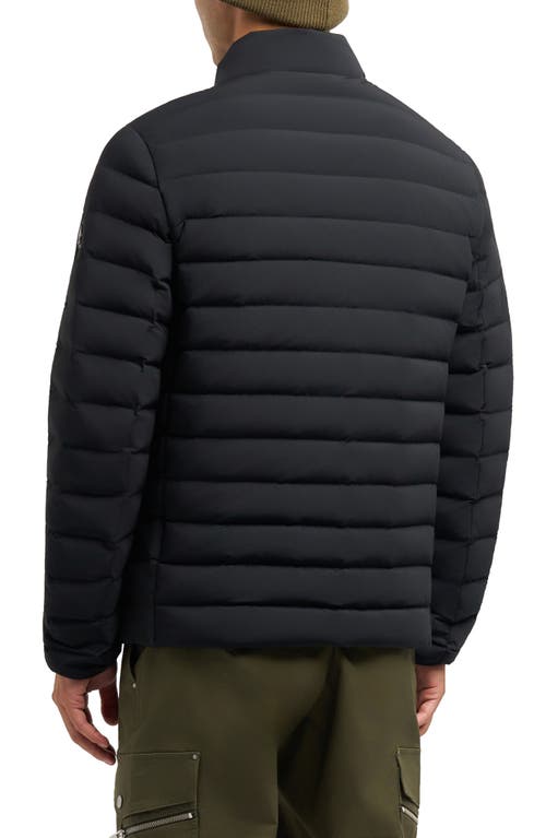 Moose Knuckles Laki Water Repellent Quilted Down Jacket In Black