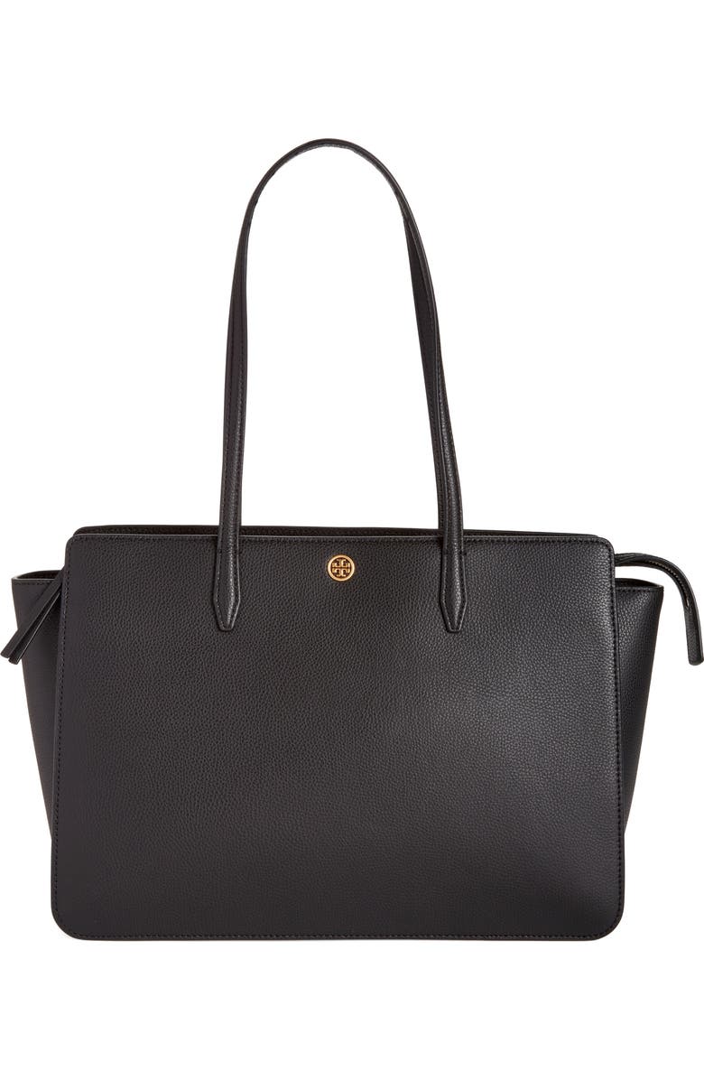 Tory Burch Robinson Leather Tote, Main, color,