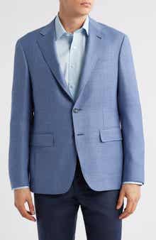 Canali Kei Trim Fit Wool Sport Coat