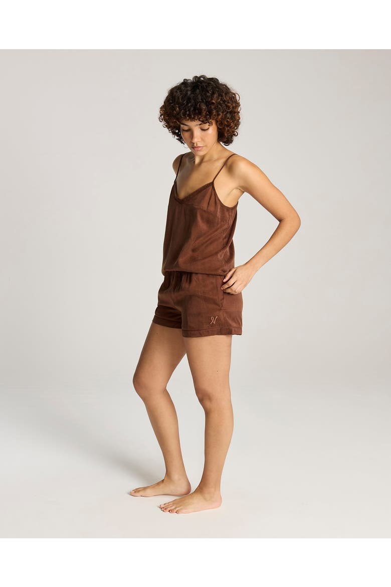 Eco-Luxe Strappy Cami Top, Alternate, color, Cocoa