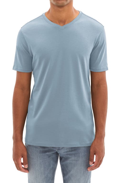 Robert Barakett Georgia Regular Fit V-Neck T-Shirt in Dover Blue 