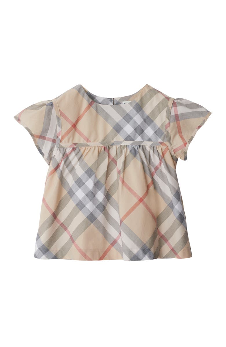 Burberry Check Cotton Blouse, Main, color, 