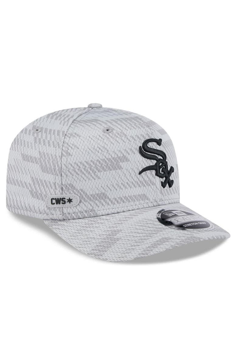 Men's New Era Gray Chicago White Sox 2025 MLB Clubhouse 9SEVENTY Stretch-Snap Hat, Main, color, Gray