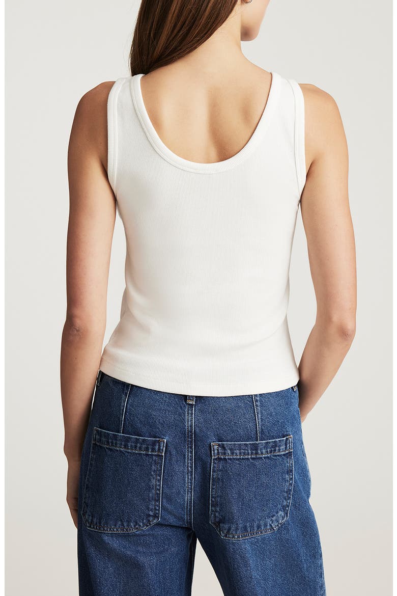 Rib Tank, Alternate, color, ANTIQUE WHITE