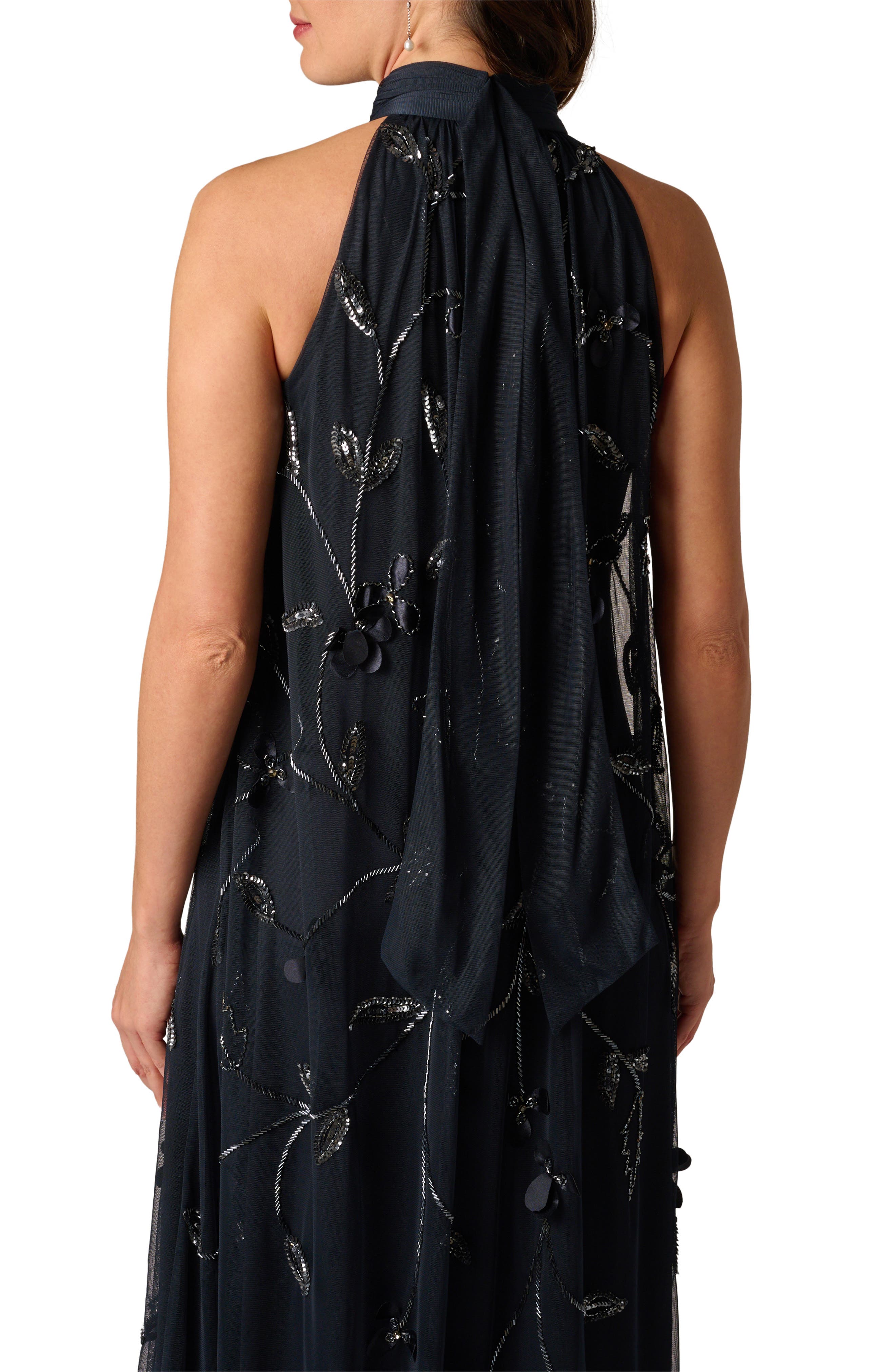 beaded trapeze dress Mac Duggal Embellished A-Line Mini Dress