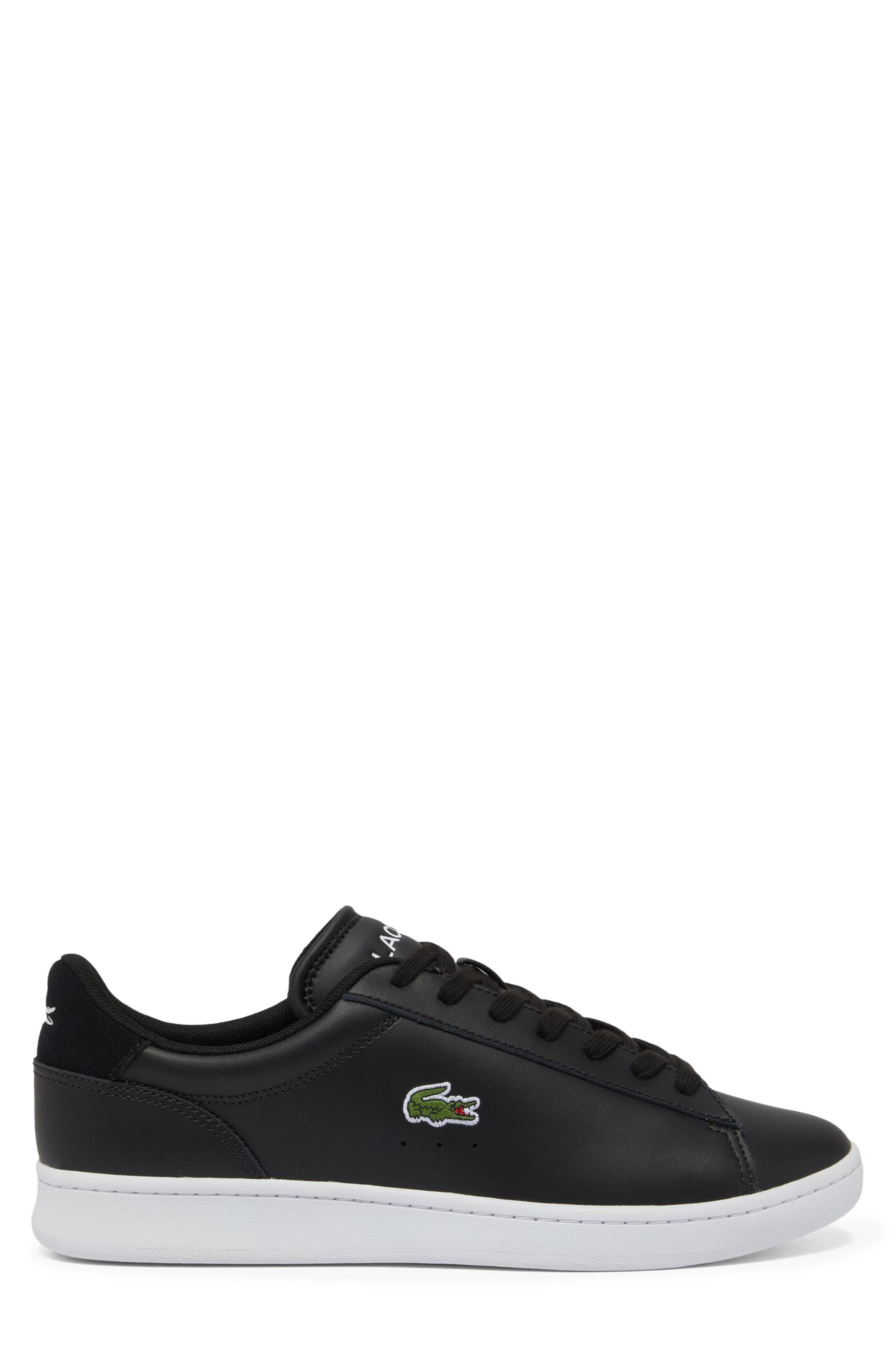 Carnaby Low Lace-Up Sneaker, Alternate, color, BLACK/ WHITE