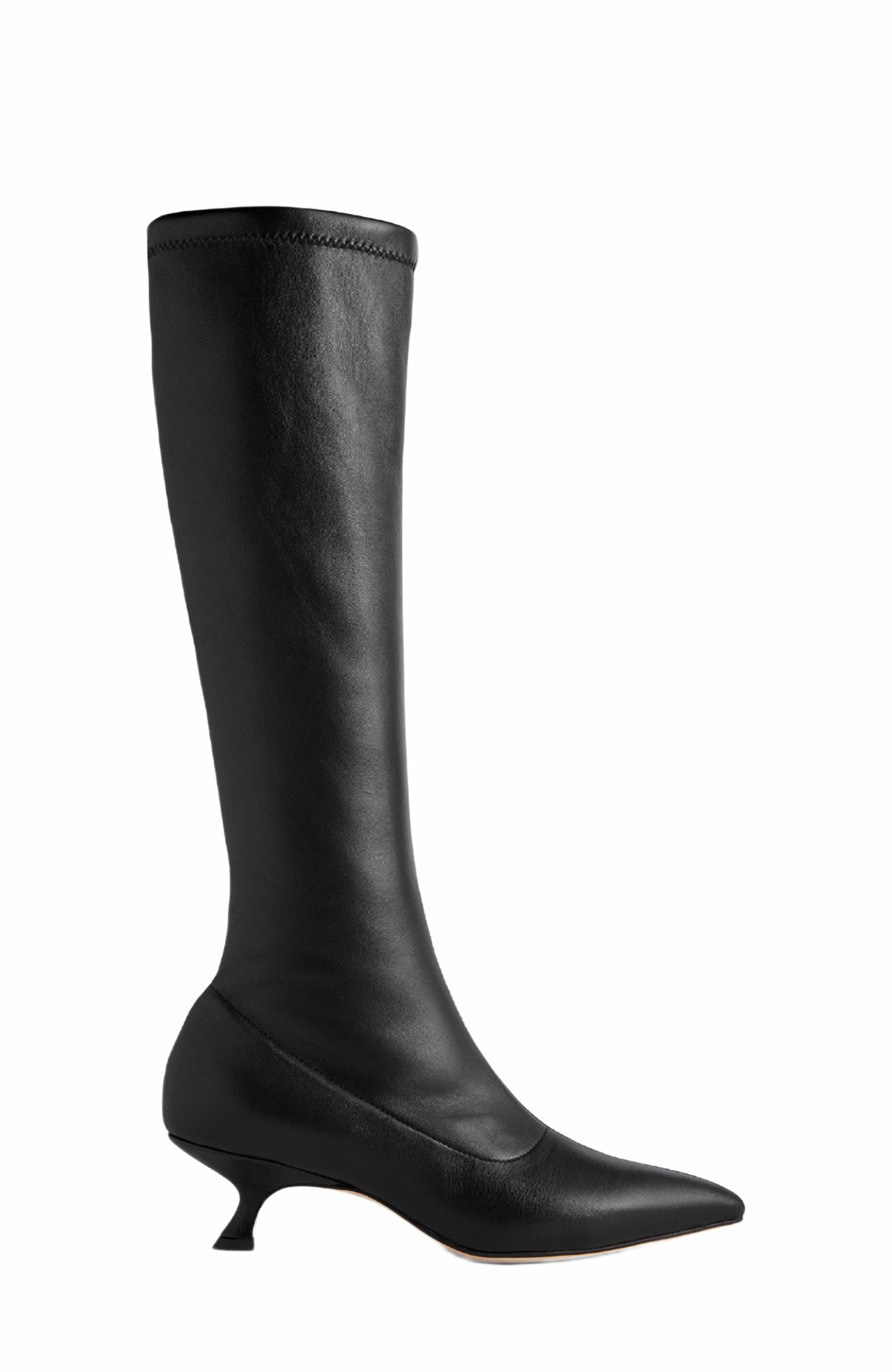 Neil J. Rodgers Seta Stretch Boot, Main, color, Black Nappa