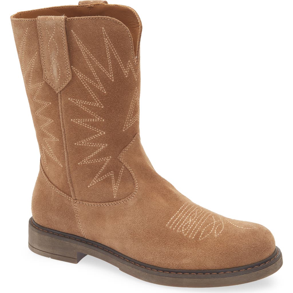 Golden Goose Kids' Wish Star Biker Boot In Brown