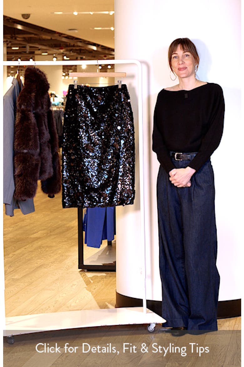 The Amira Sequin Skirt video