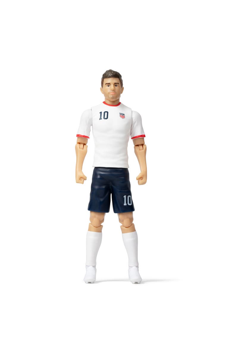 Banbo Toys SOCKERS USMNT Christian Pulisic 8" Collectible Soccer Action Figure, Alternate, color, White