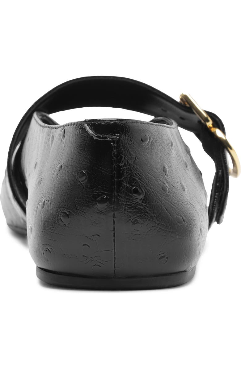 Arezzo Adeline Mary Jane Flat, Alternate, color, Black