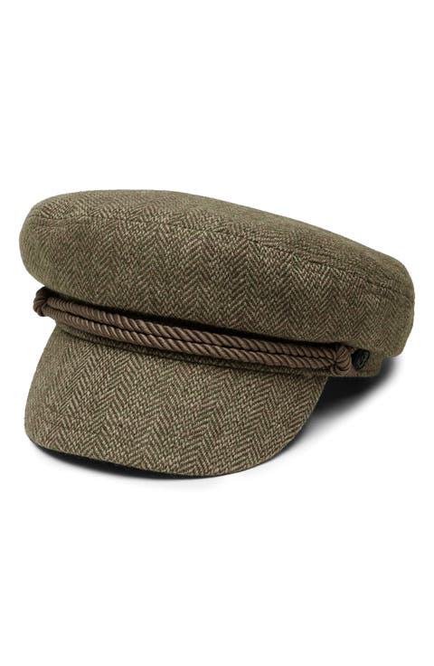 Blair Herringbone Wool Fisherman Cap