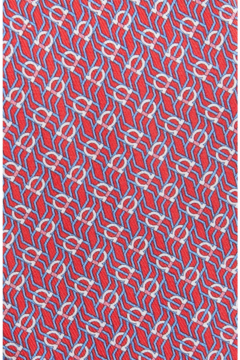 Tetris Gancini Silk Tie, Alternate, color, ROSSO