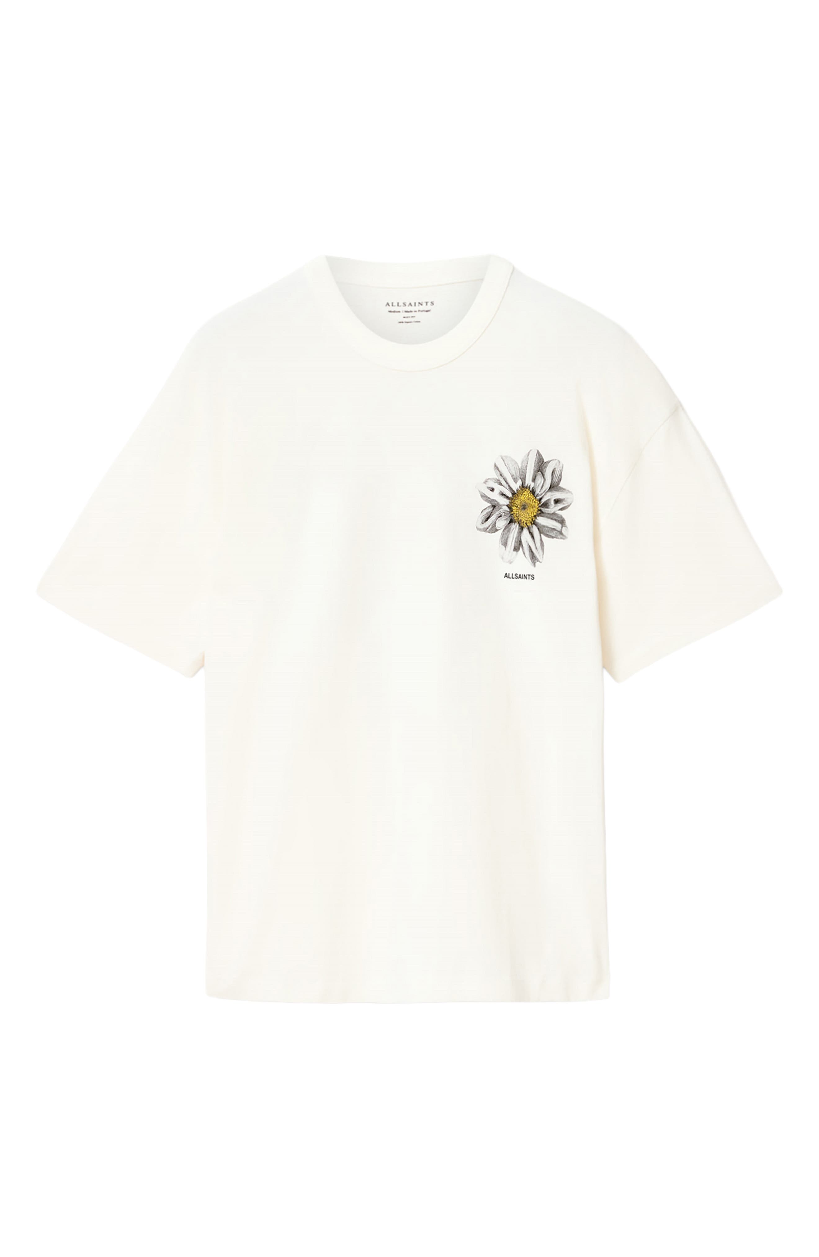 AllSaints Petals Cotton Graphic T-Shirt — фото 4
